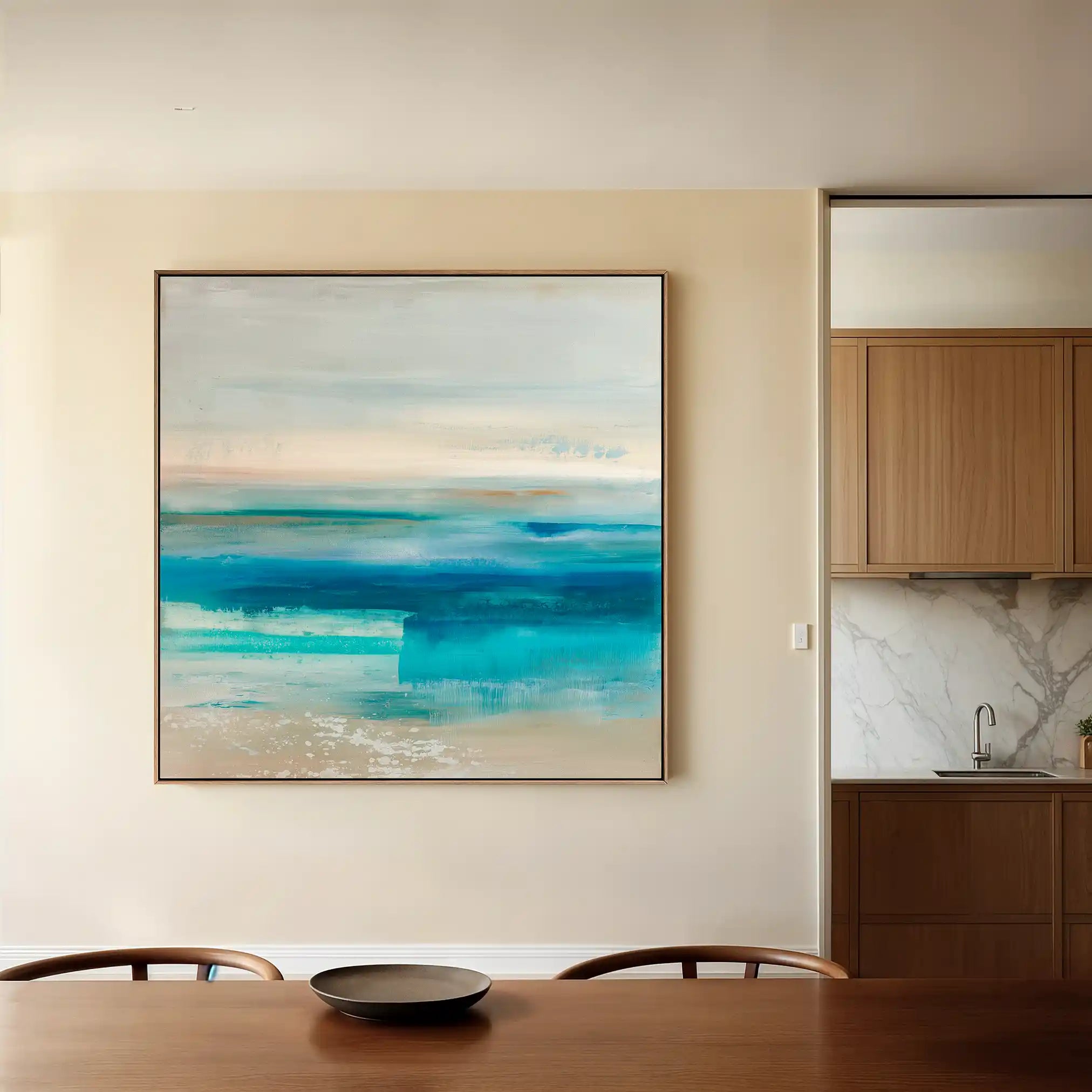 Abstract 913 Canvas Art 60 x 60 cm / Black