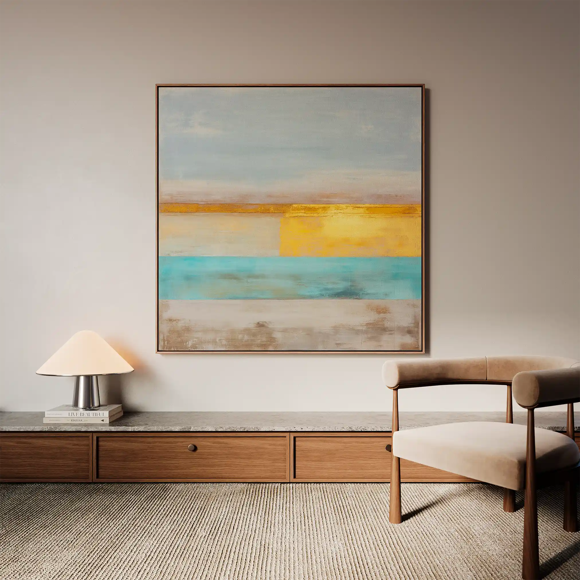 Abstract 914 Canvas Art 60 x 60 cm / Black