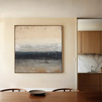 Abstract 916 Canvas Art 60 x 60 cm / Black