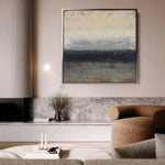 Abstract 916 Canvas Art 60 x 60 cm / Black