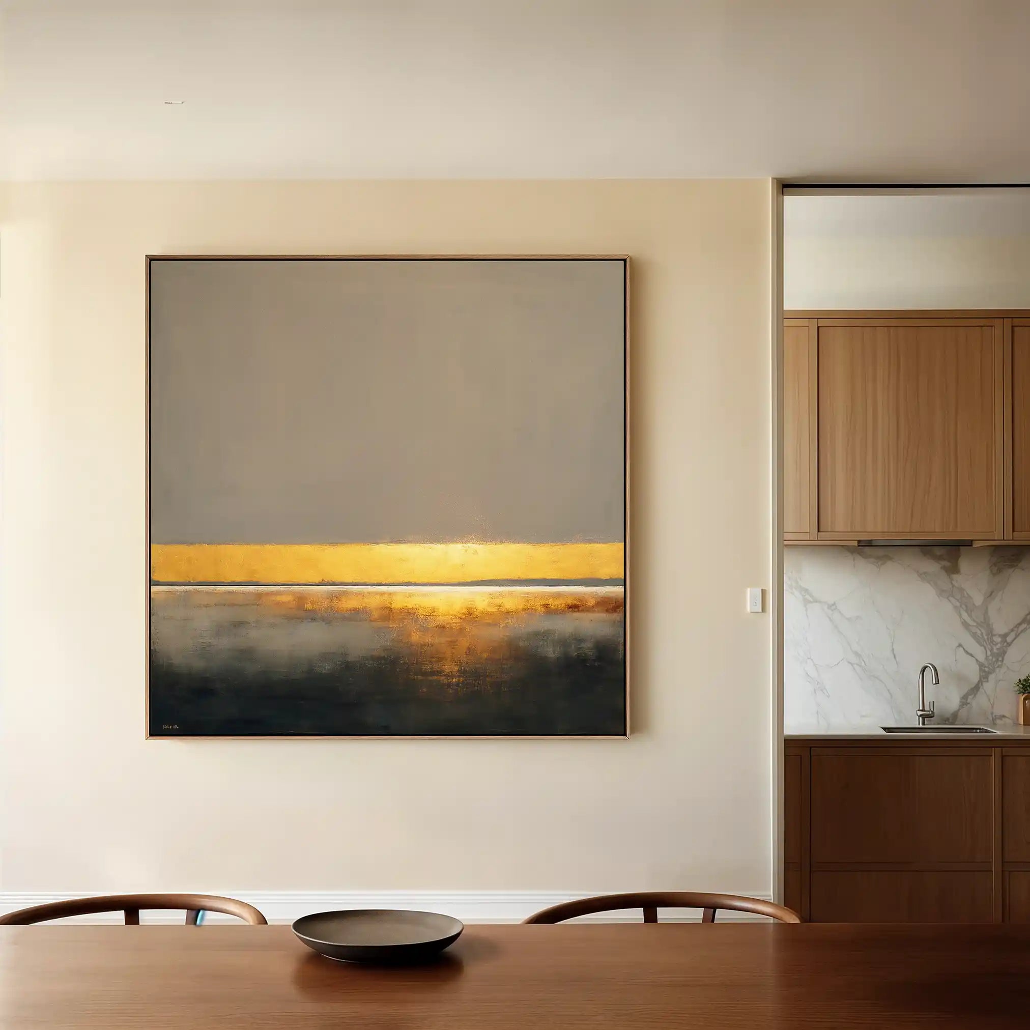 Abstract 917 Canvas Art 60 x 60 cm / Black