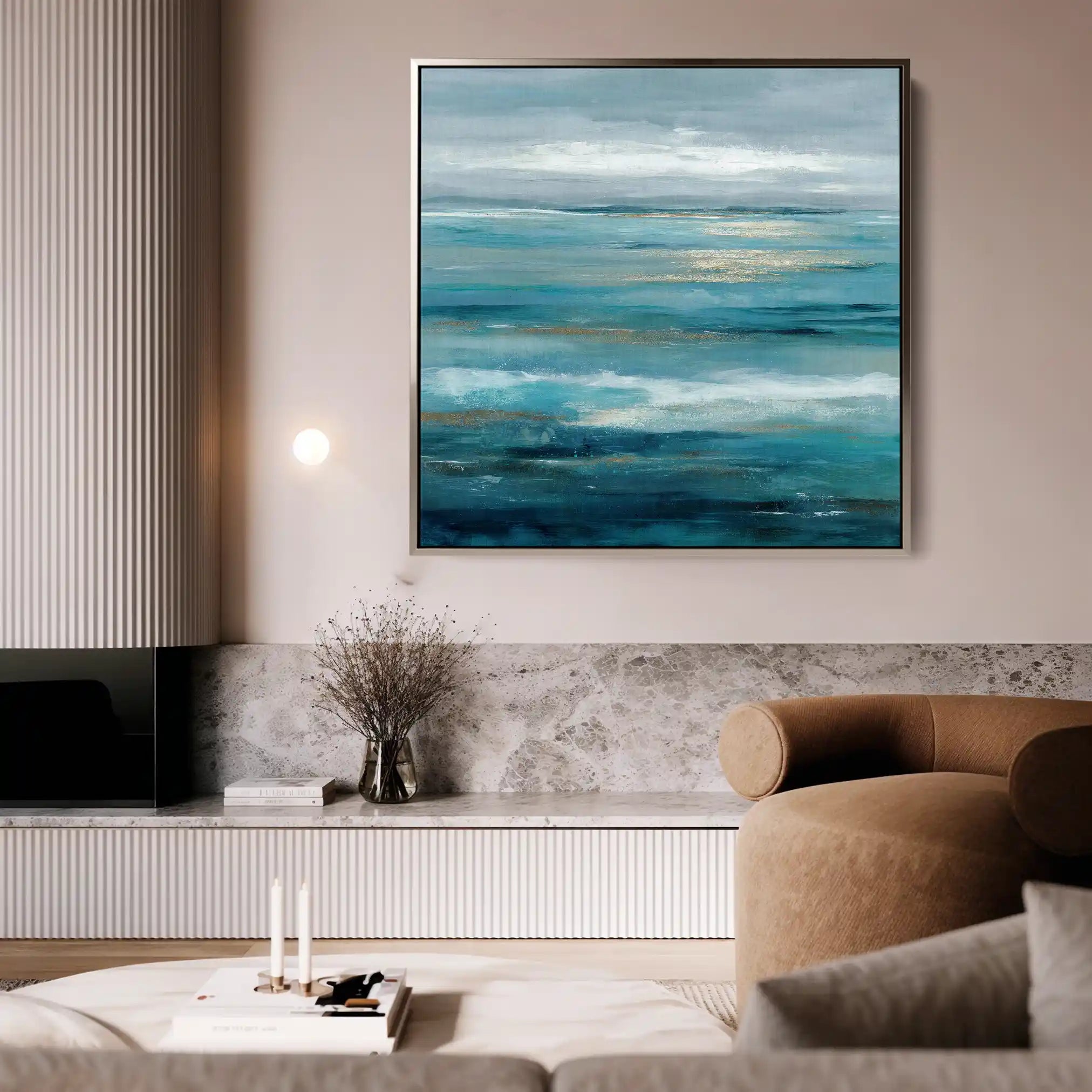 Abstract 918 Canvas Art 60 x 60 cm / Black
