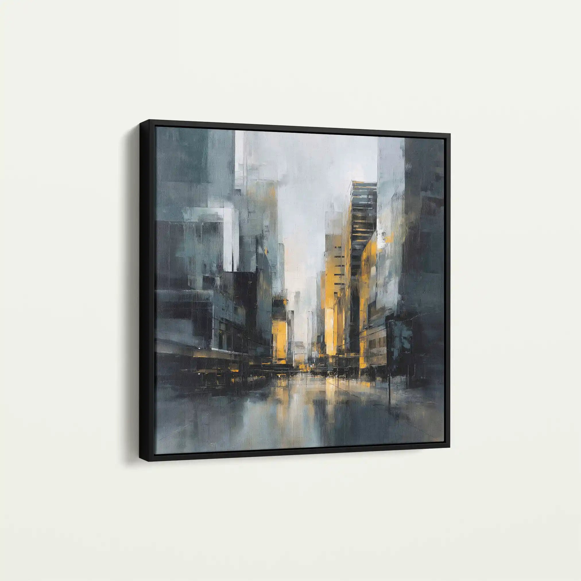 Abstract 920 Canvas Art 60 x 60 cm / Black