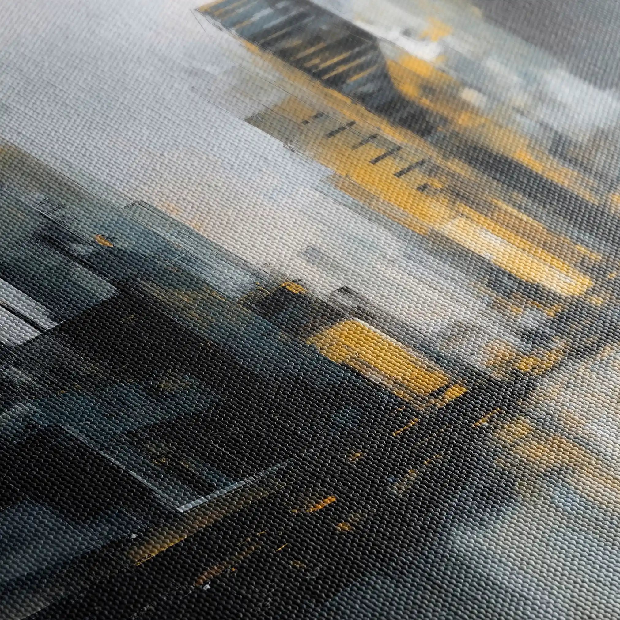 Abstract 920 Canvas Art 60 x 60 cm / Black