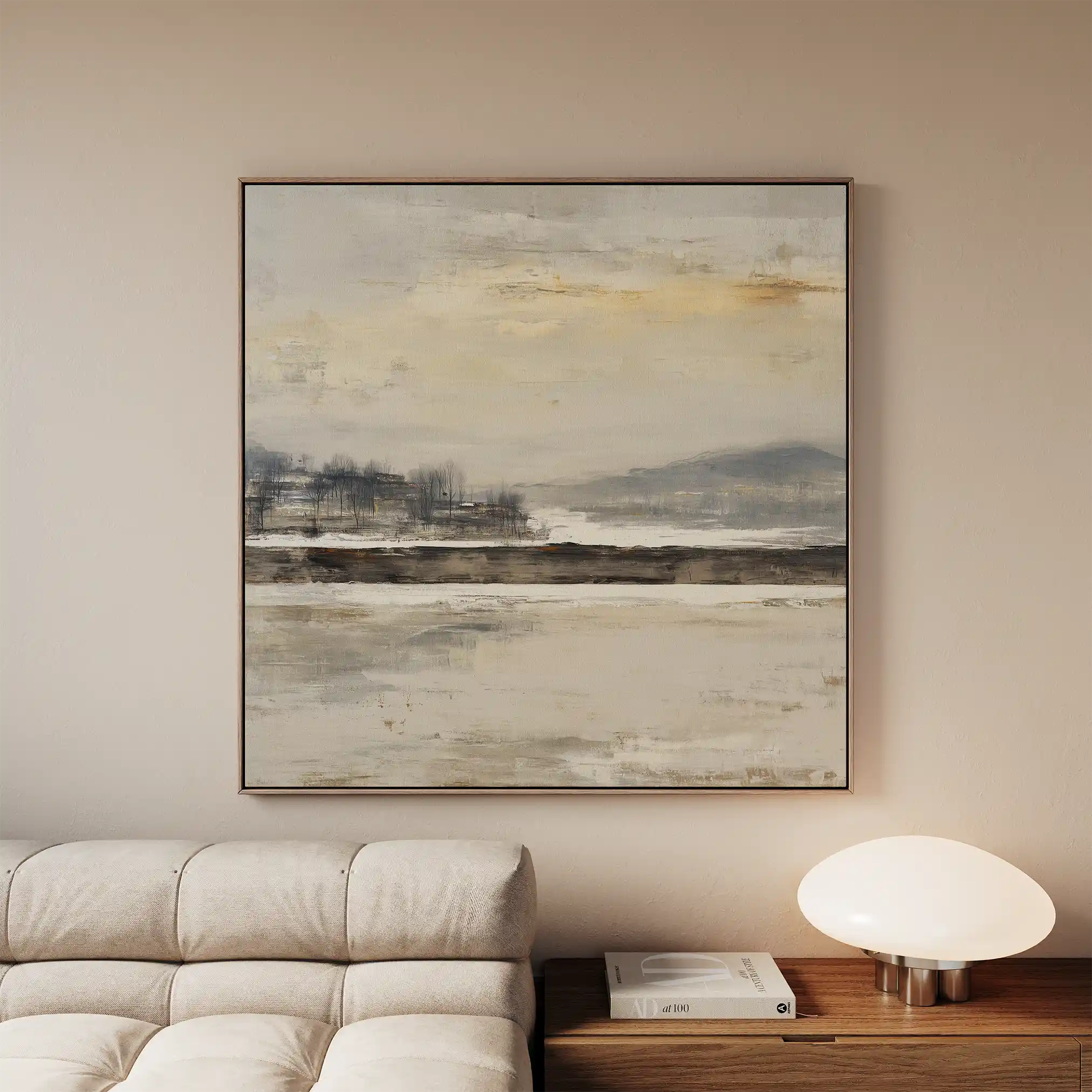 Abstract 922 Canvas Art 60 x 60 cm / Black