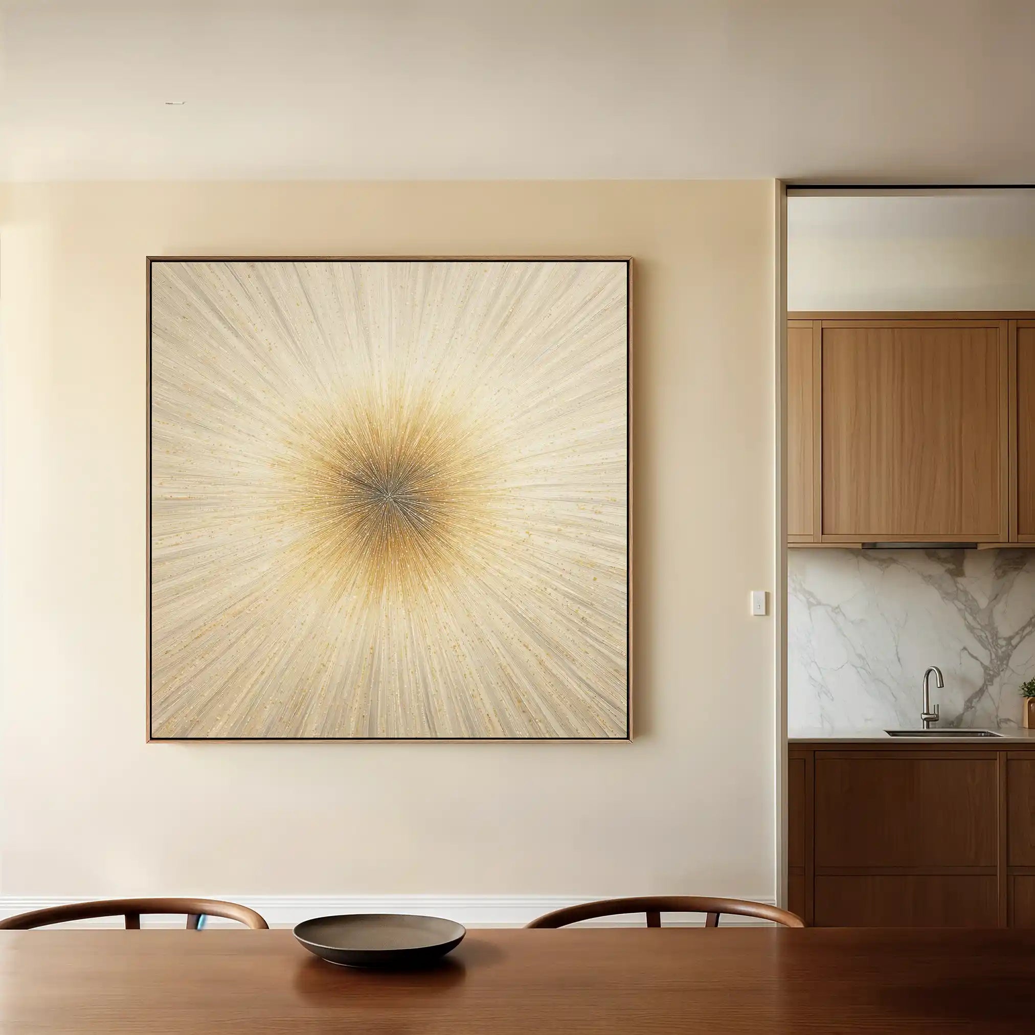 Abstract 923 Canvas Art 60 x 60 cm / Black