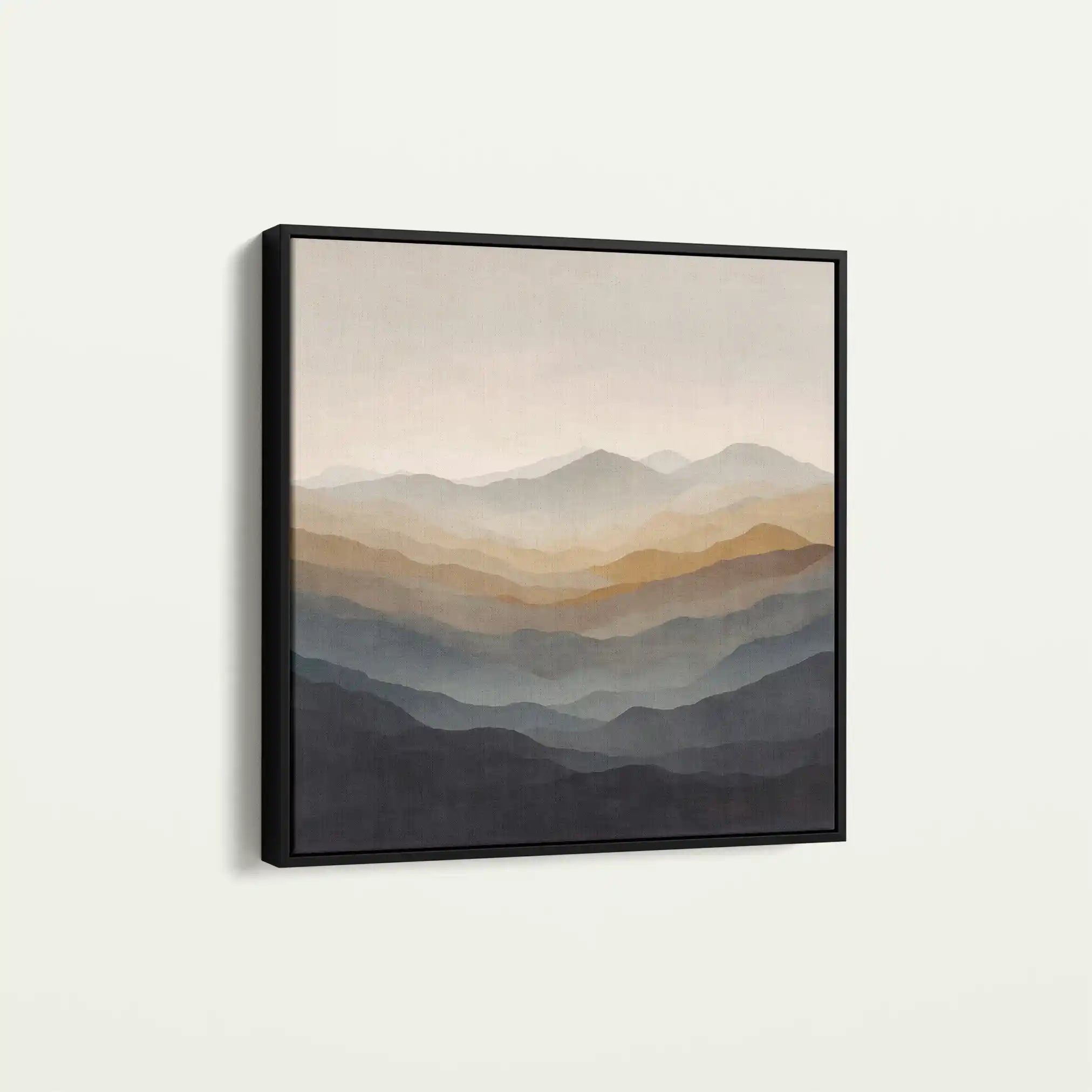 Abstract 924 Canvas Art 60 x 60 cm / Black