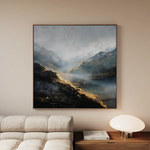 Abstract 928 Canvas Art 60 x 60 cm / Black