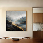 Abstract 928 Canvas Art 60 x 60 cm / Black