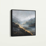 Abstract 928 Canvas Art 60 x 60 cm / Black