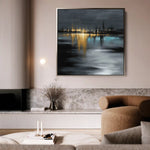 Abstract 929 Canvas Art 60 x 60 cm / Black