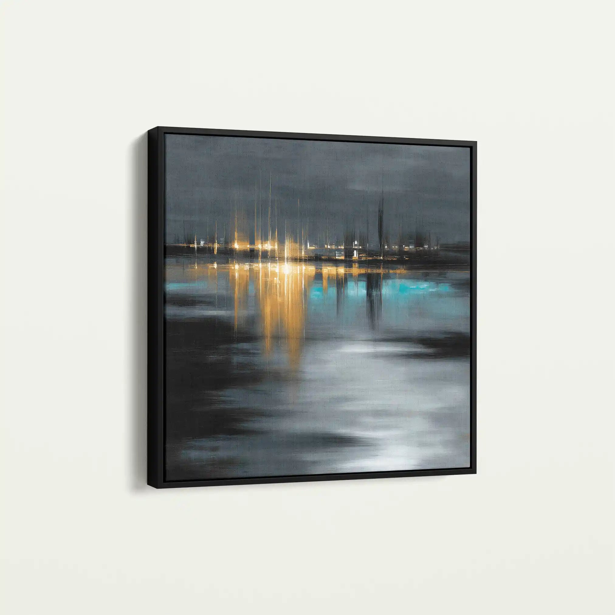 Abstract 929 Canvas Art 60 x 60 cm / Black