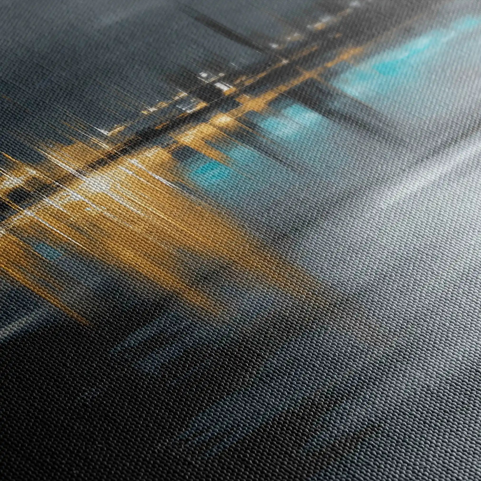 Abstract 929 Canvas Art 60 x 60 cm / Black