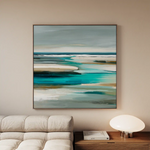 Abstract 930 Canvas Art 60 x 60 cm / Black
