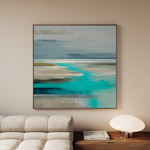 Abstract 931 Canvas Art 60 x 60 cm / Black
