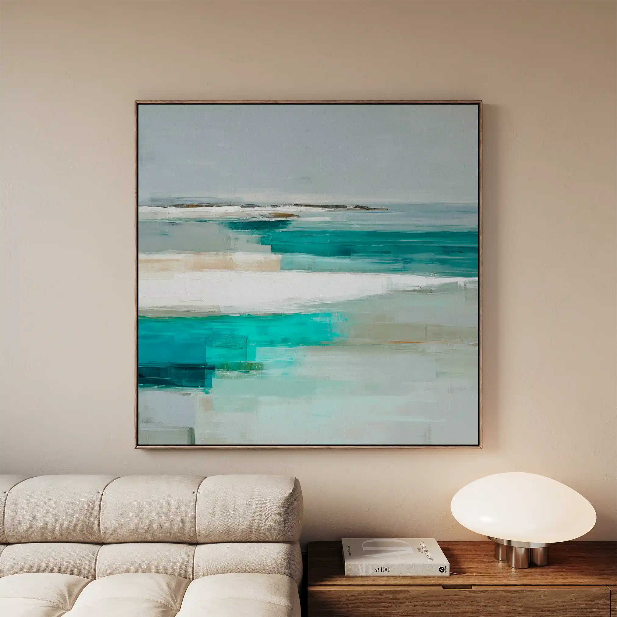 Abstract 932 Canvas Art 60 x 60 cm / Black