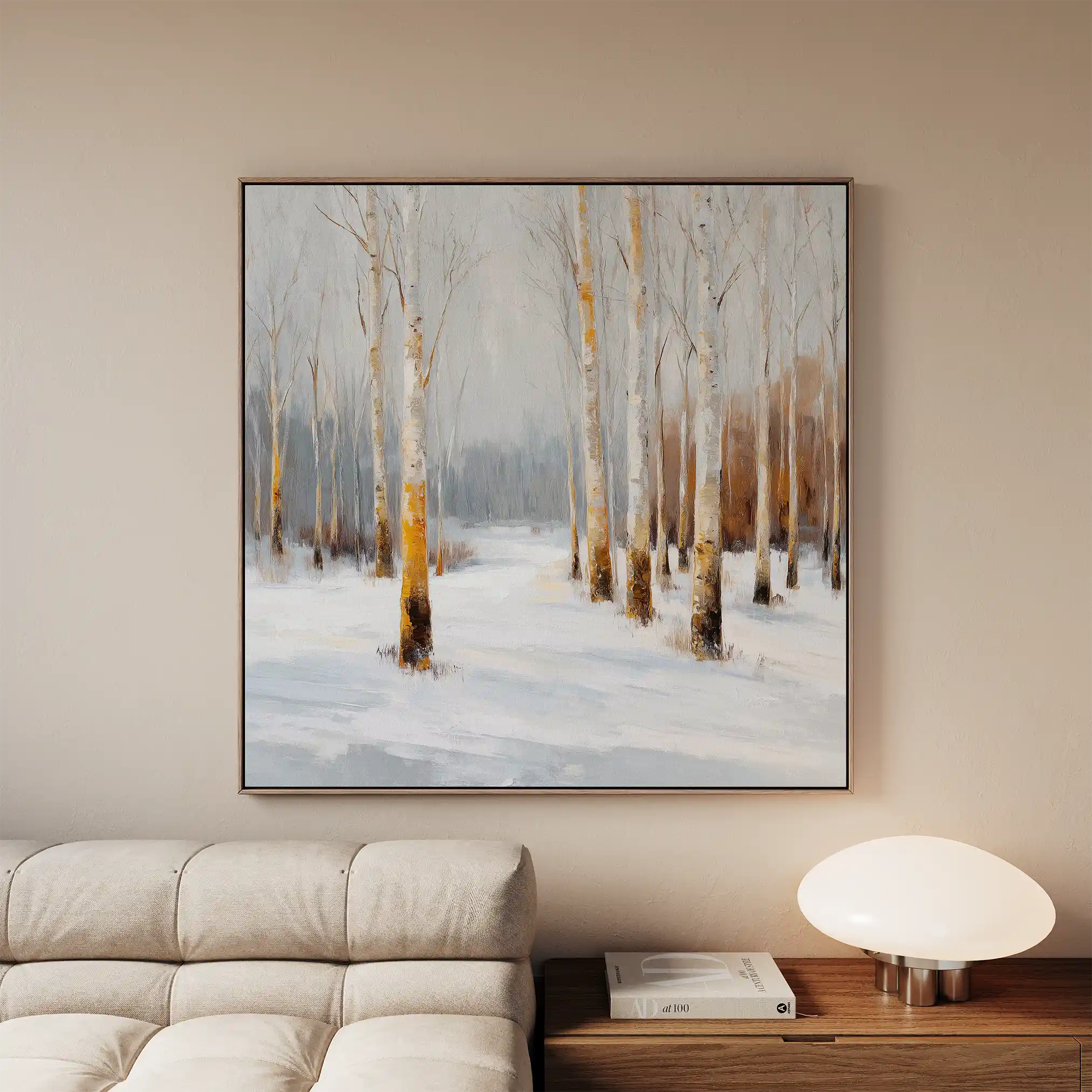 Abstract 933 Canvas Art 60 x 60 cm / Black