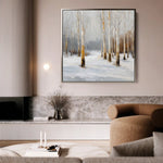 Abstract 933 Canvas Art 60 x 60 cm / Black