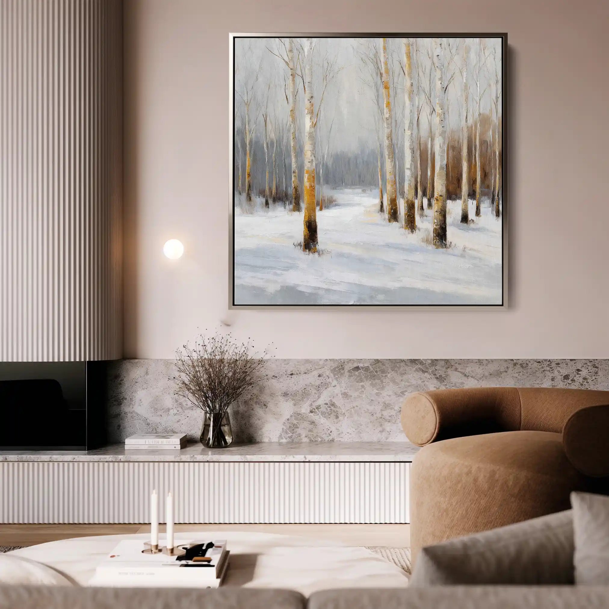 Abstract 933 Canvas Art 60 x 60 cm / Black