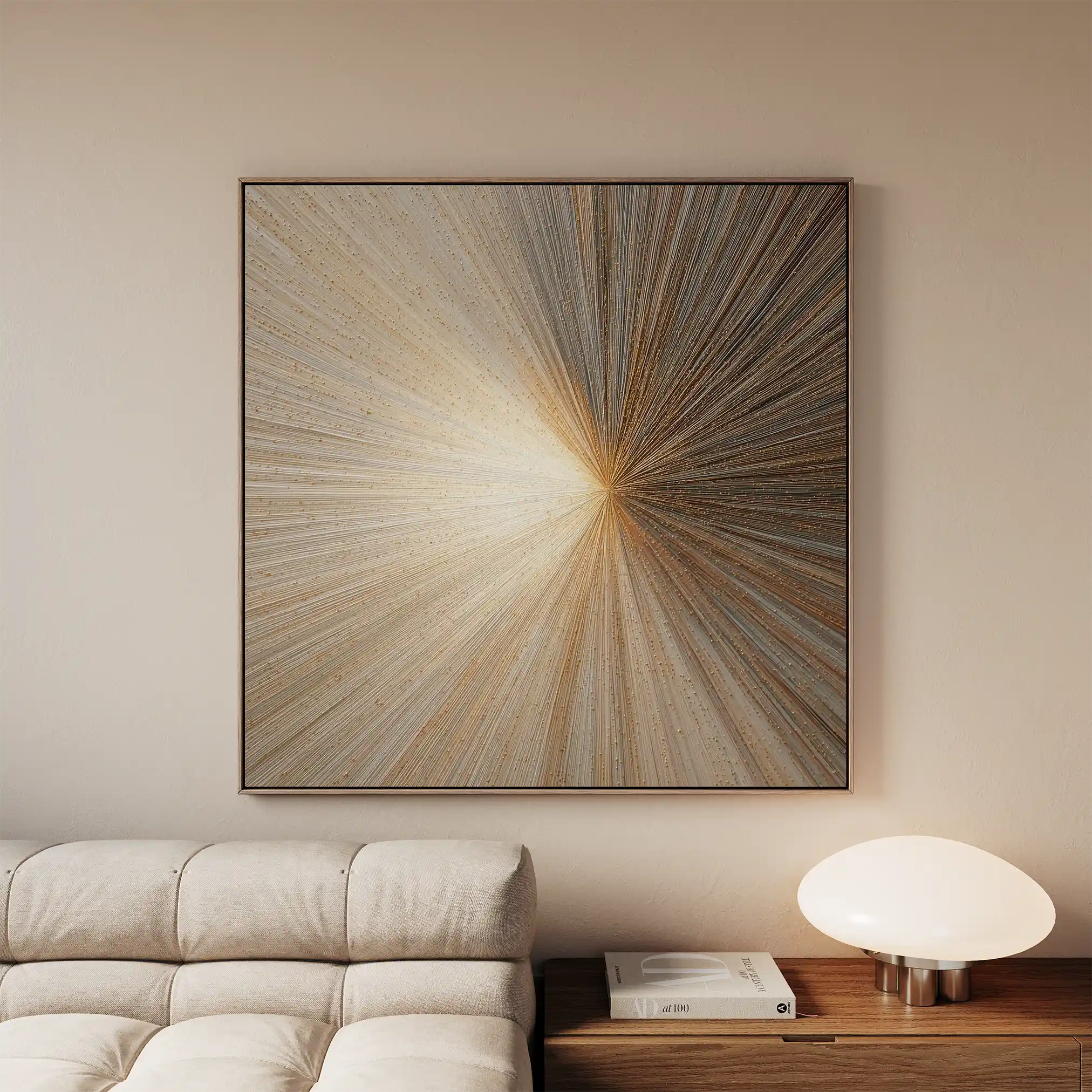 Abstract 934 Canvas Art 60 x 60 cm / Black