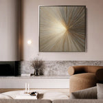 Abstract 934 Canvas Art 60 x 60 cm / Black