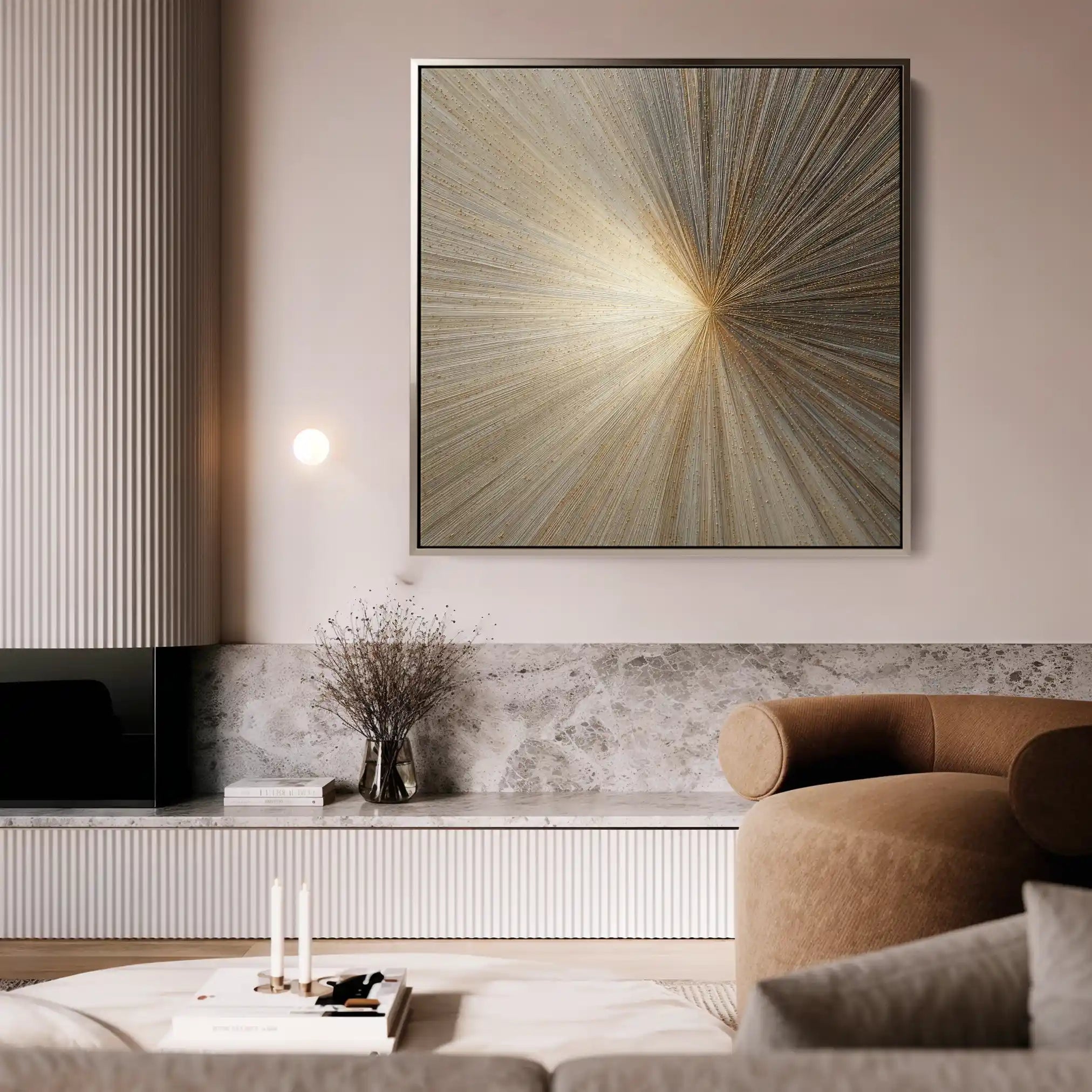 Abstract 934 Canvas Art 60 x 60 cm / Black