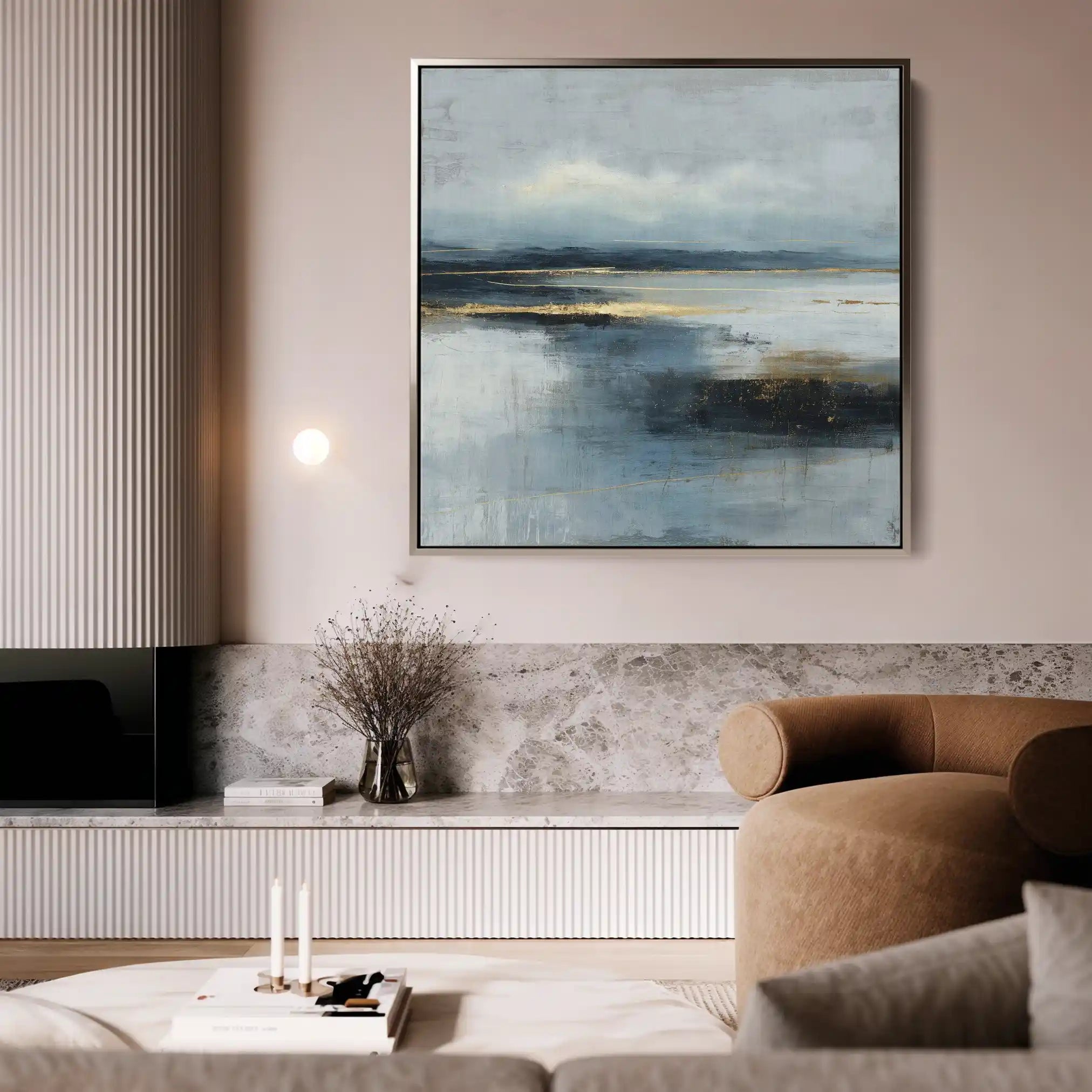 Abstract 936 Canvas Art 60 x 60 cm / Black