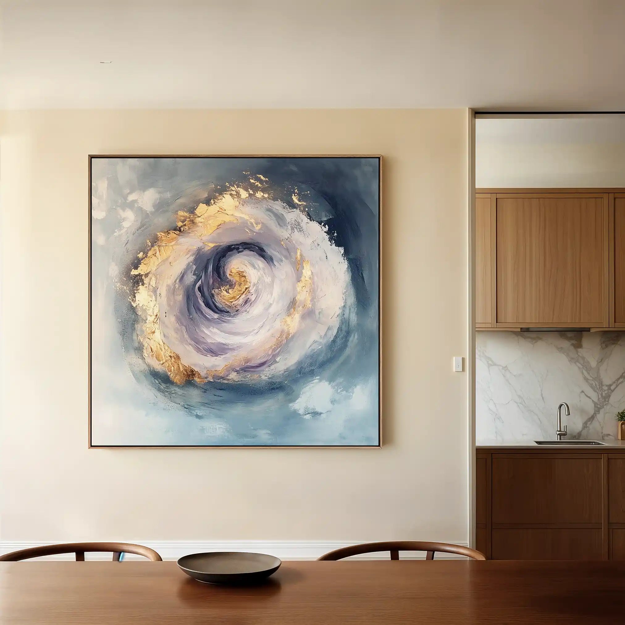 Abstract 937 Canvas Art 60 x 60 cm / Black