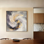 Abstract 938 Canvas Art 60 x 60 cm / Black