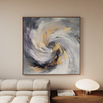 Abstract 938 Canvas Art 60 x 60 cm / Black