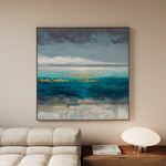 Abstract 940 Canvas Art 60 x 60 cm / Black