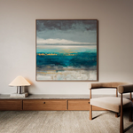 Abstract 940 Canvas Art 60 x 60 cm / Black