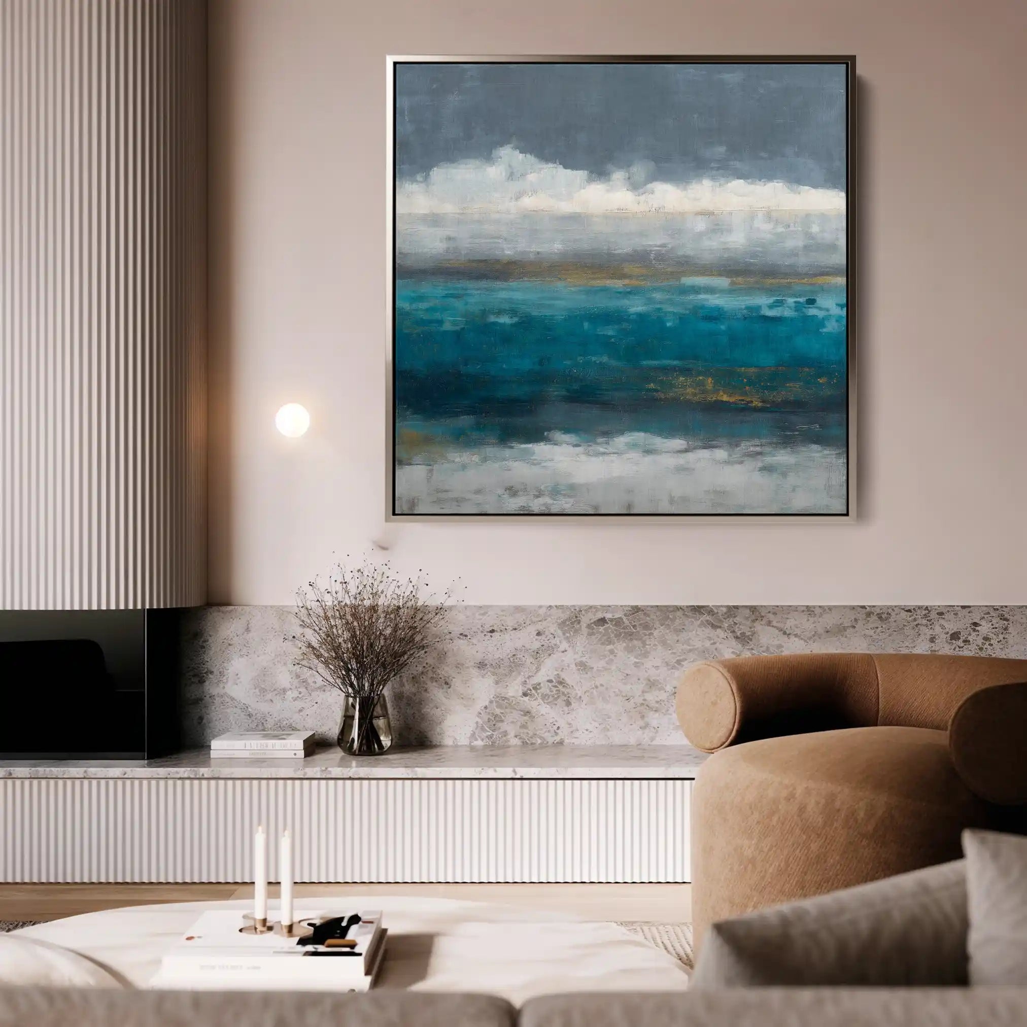 Abstract 941 Canvas Art 60 x 60 cm / Black