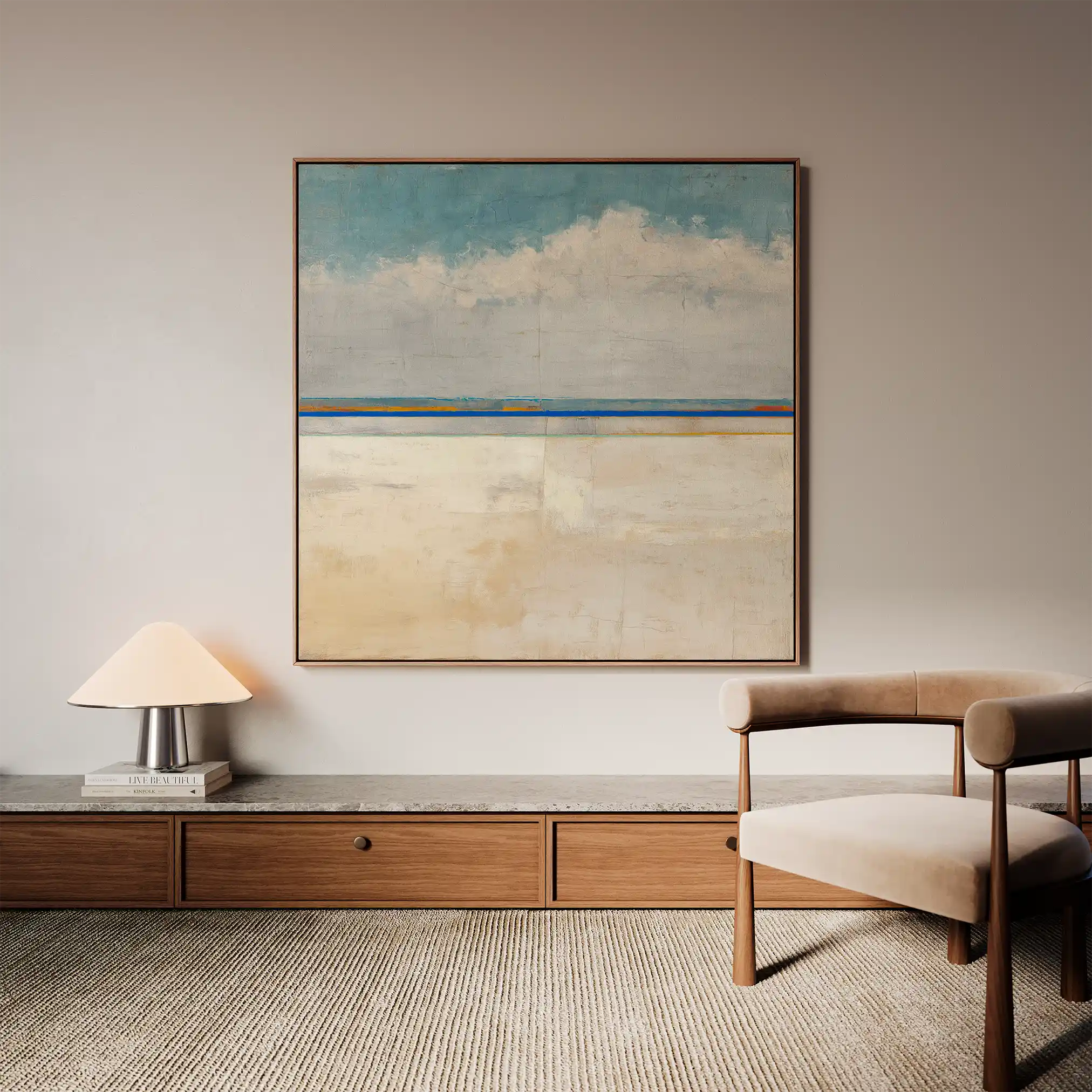 Abstract 942 Canvas Art 60 x 60 cm / Black