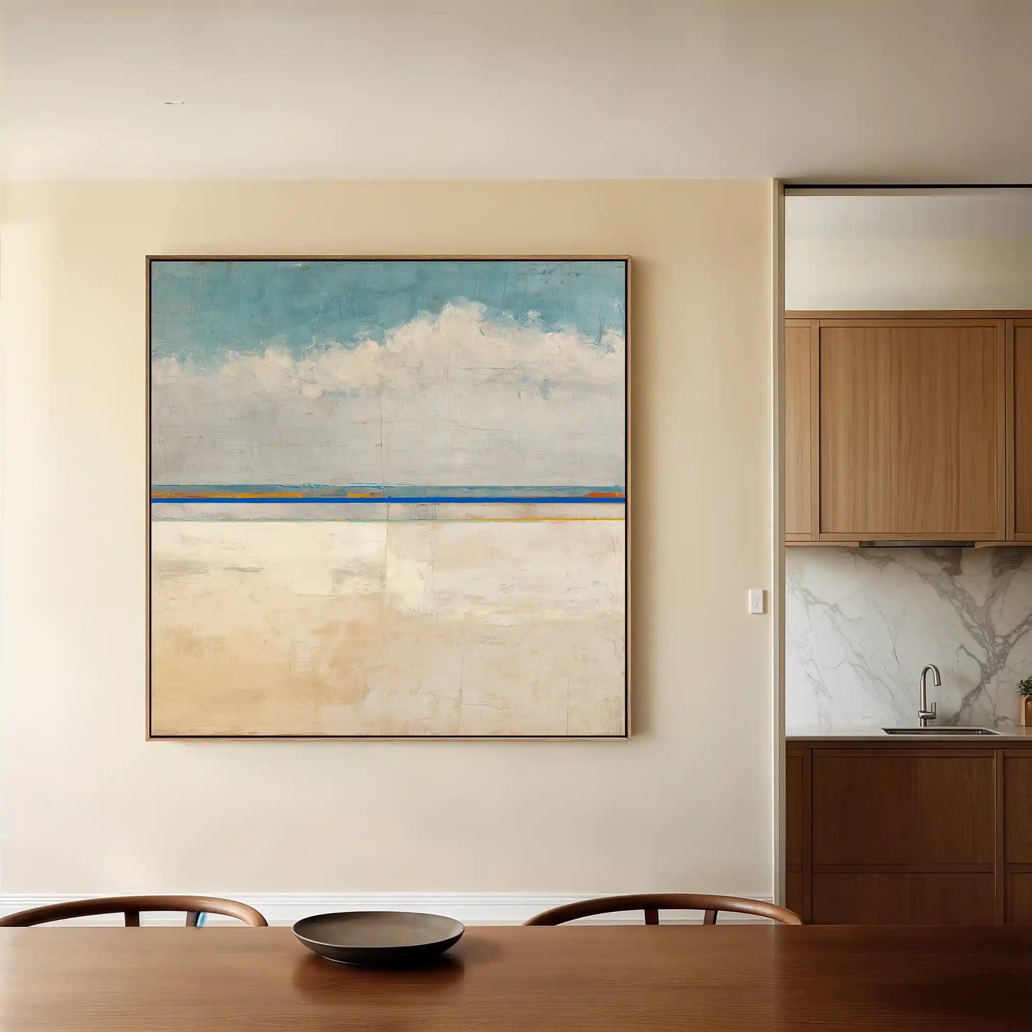 Abstract 942 Canvas Art 60 x 60 cm / Black