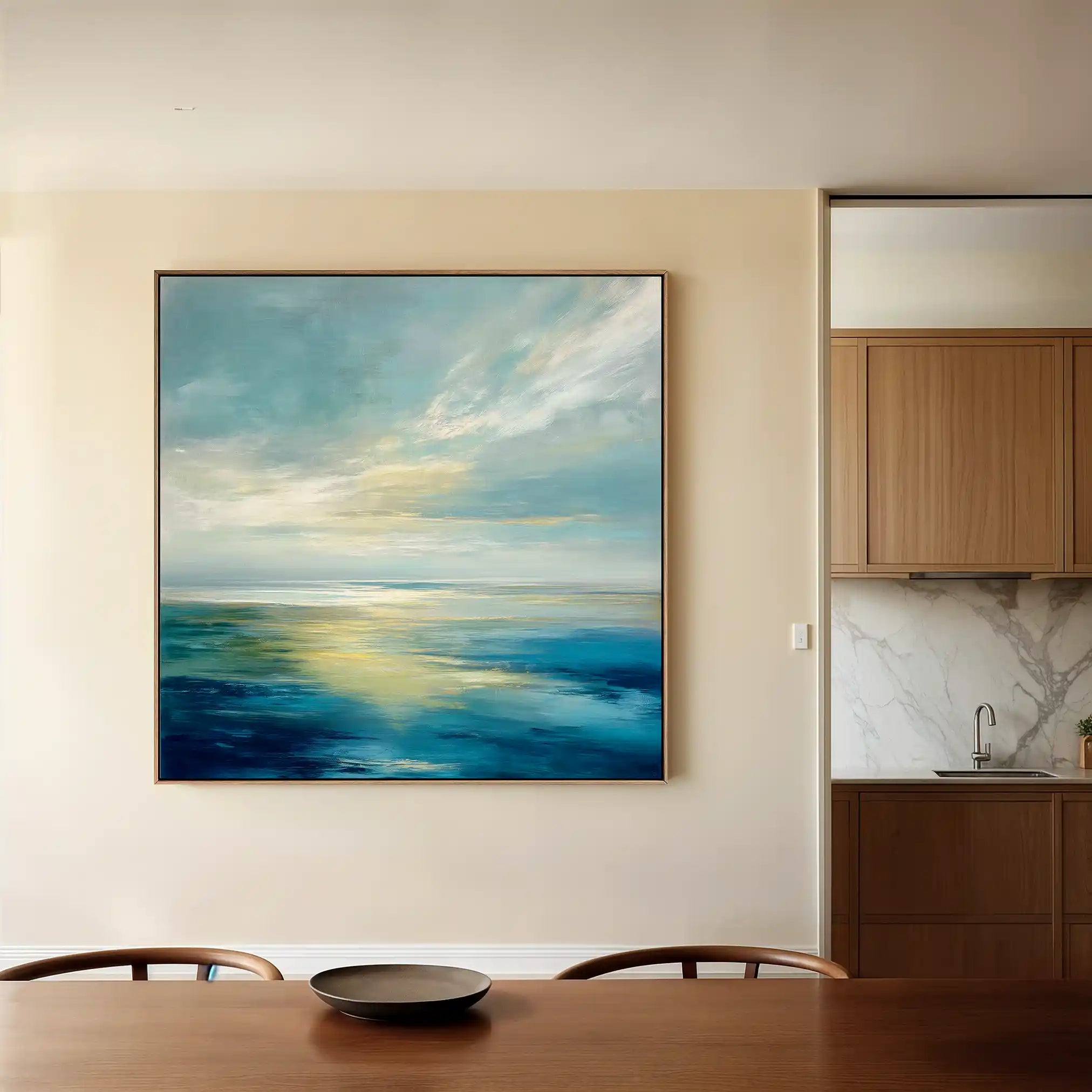 Abstract 943 Canvas Art 60 x 60 cm / Black