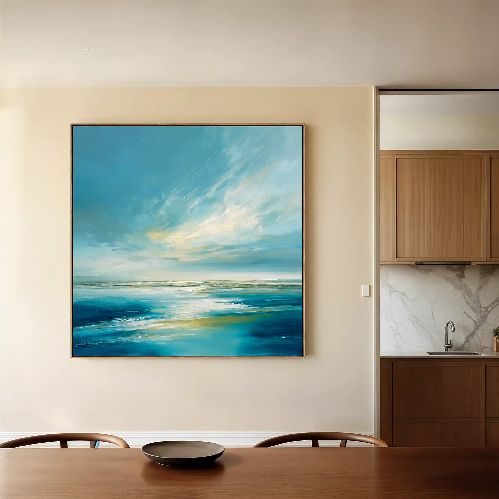 Abstract 944 Canvas Art 60 x 60 cm / Black