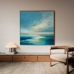 Abstract 944 Canvas Art 60 x 60 cm / Black