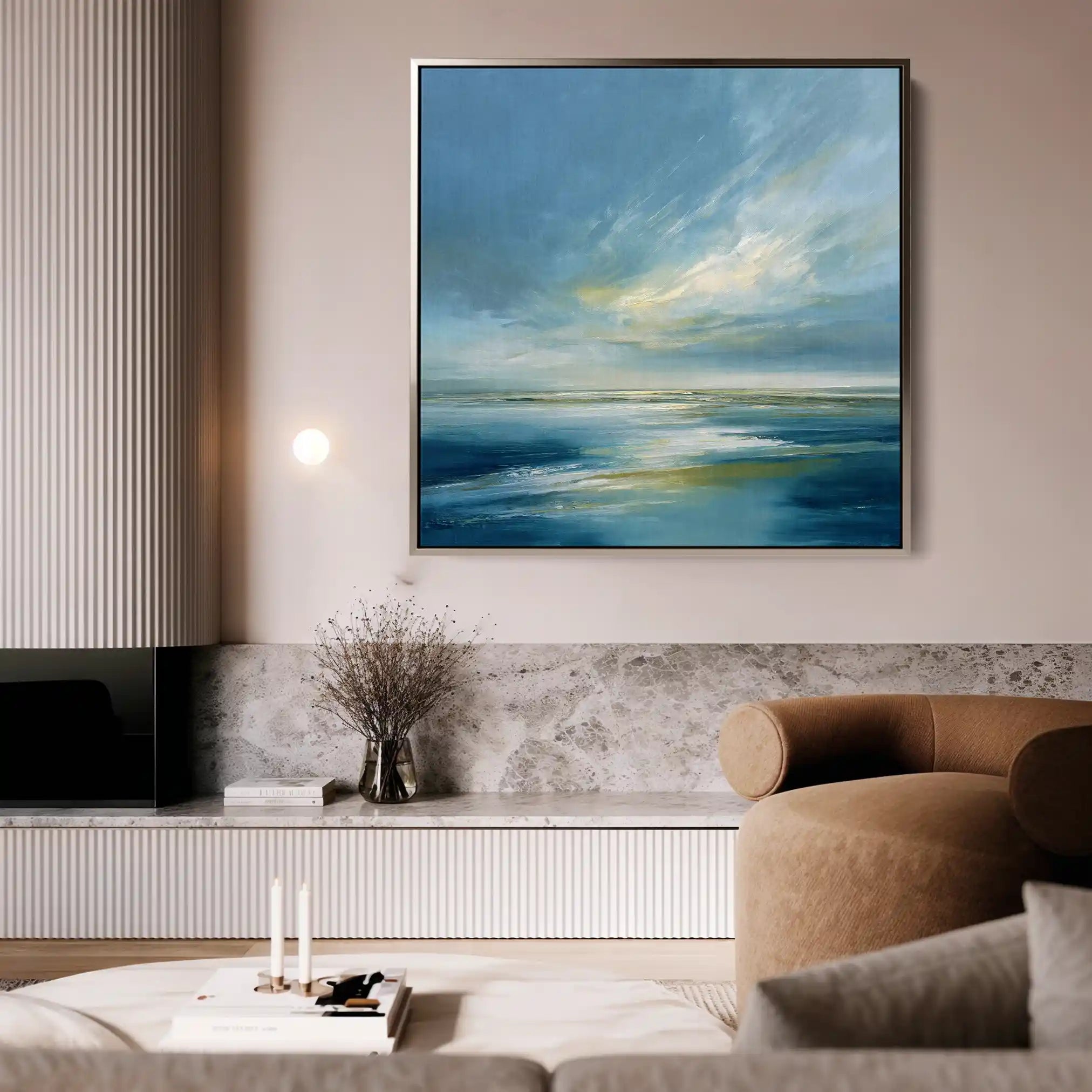 Abstract 944 Canvas Art 60 x 60 cm / Black