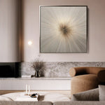 Abstract 945 Canvas Art 60 x 60 cm / Black