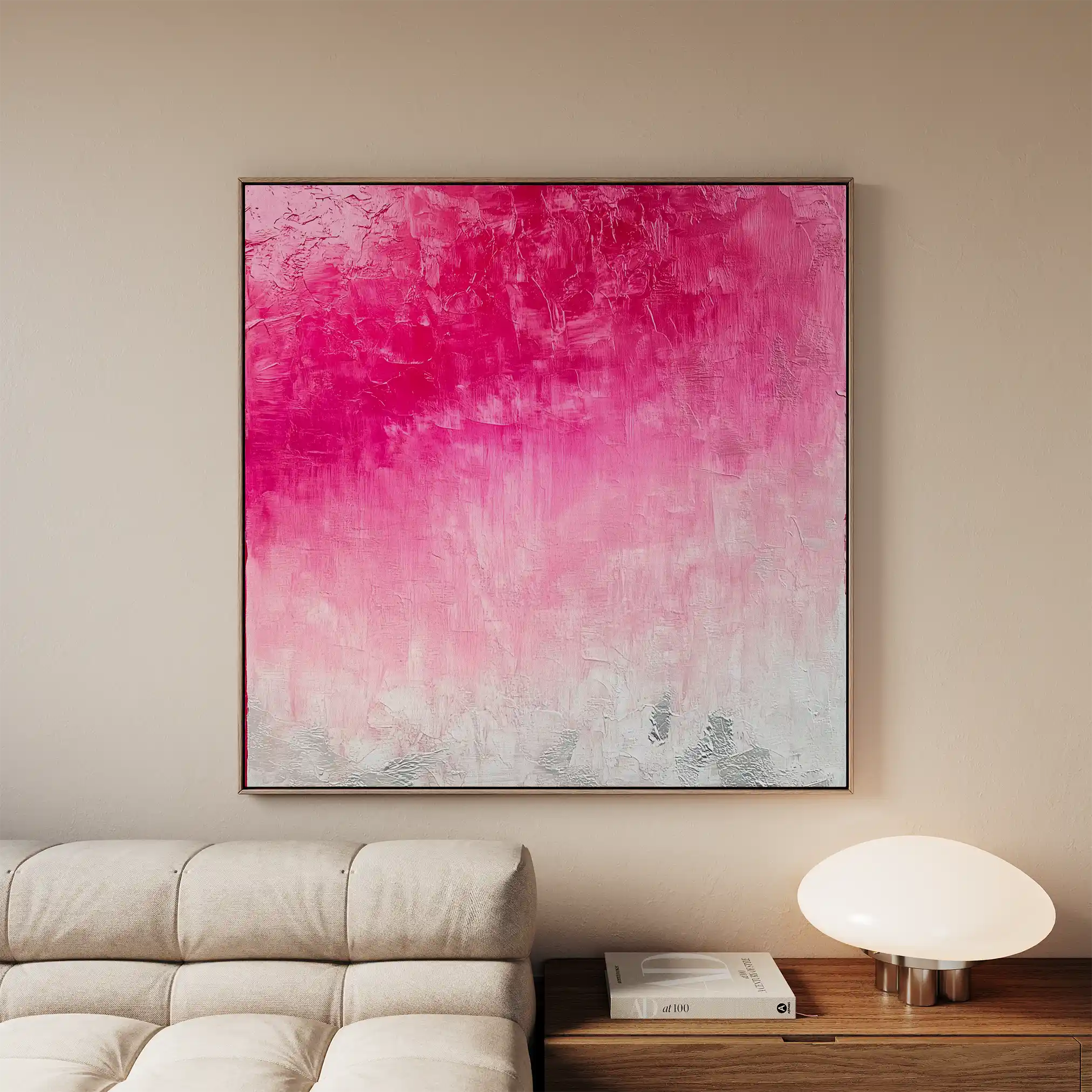 Abstract 946 Canvas Art 60 x 60 cm / Black