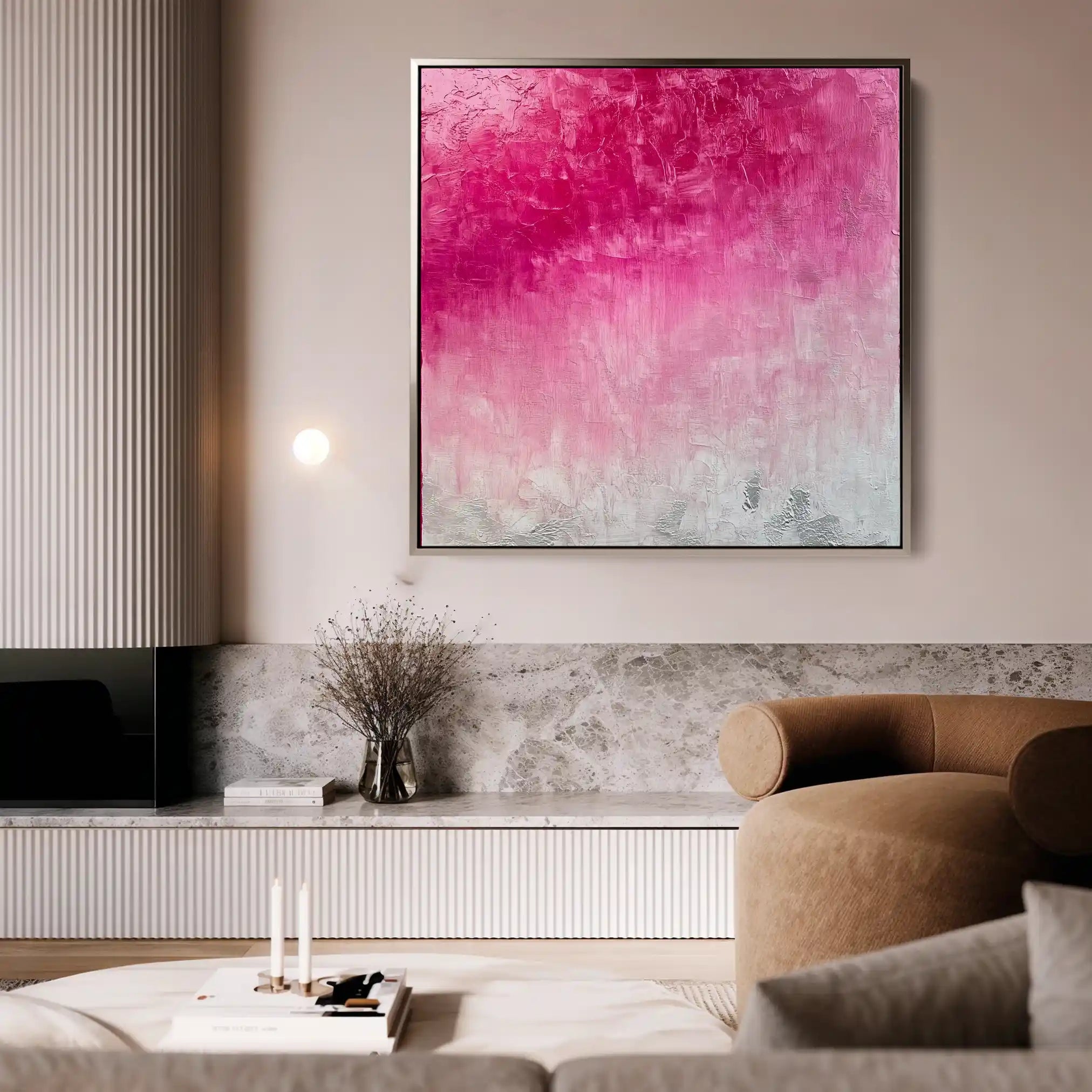 Abstract 946 Canvas Art 60 x 60 cm / Black