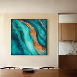Abstract 947 Canvas Art 60 x 60 cm / Black