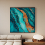 Abstract 947 Canvas Art 60 x 60 cm / Black