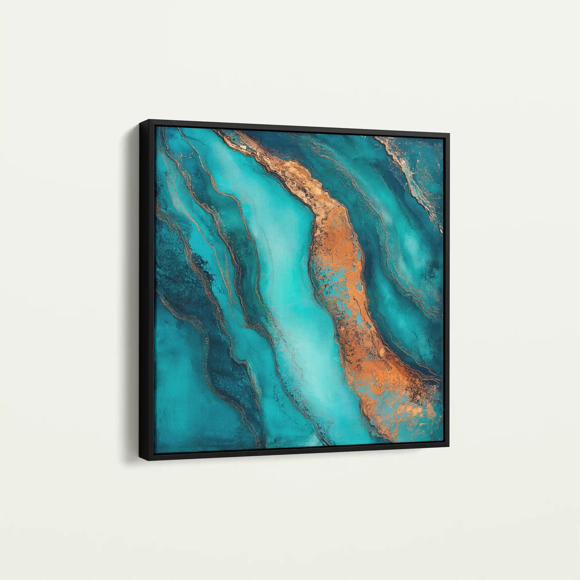 Abstract 947 Canvas Art 60 x 60 cm / Black