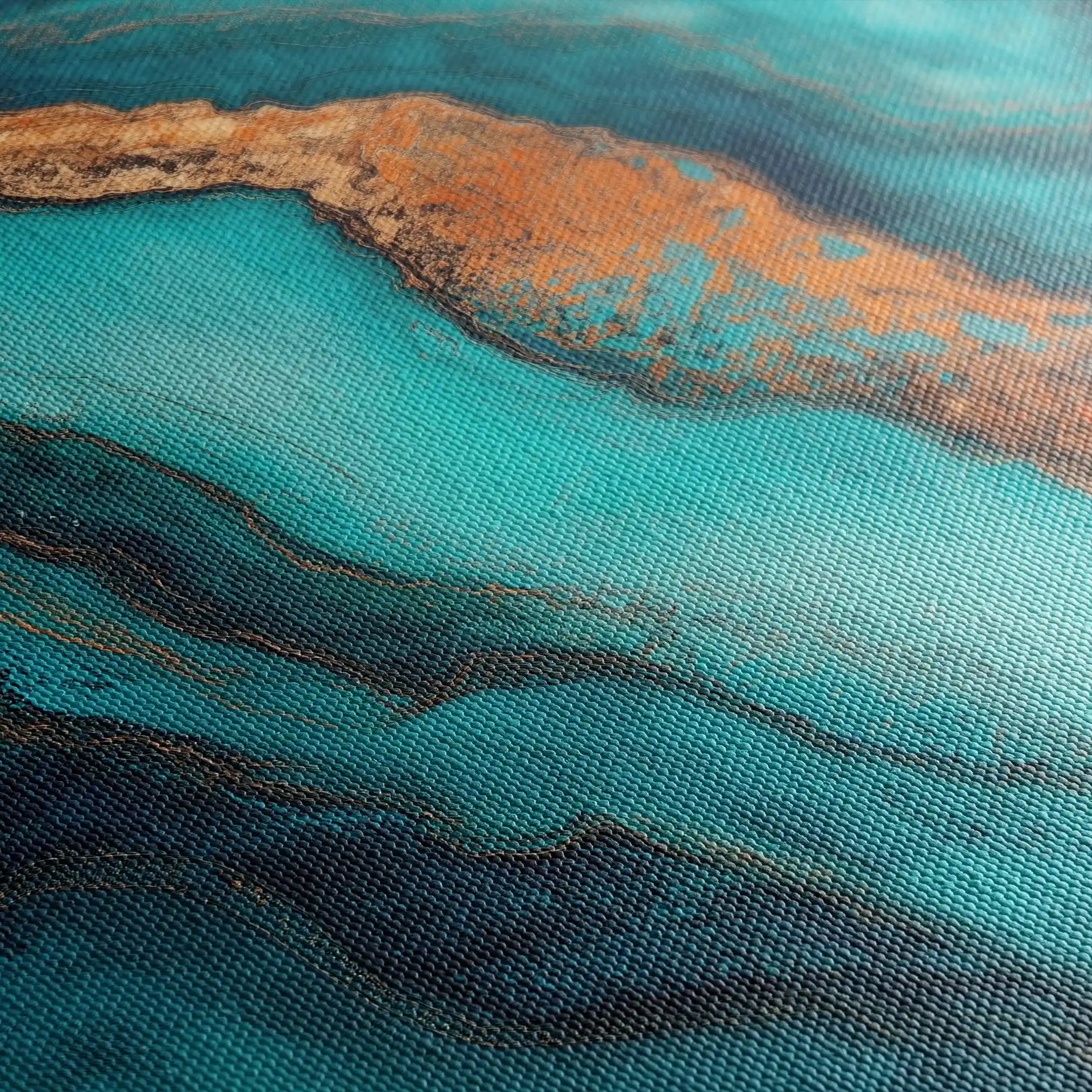 Abstract 947 Canvas Art 60 x 60 cm / Black