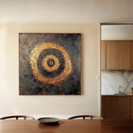 Abstract 948 Canvas Art 60 x 60 cm / Black