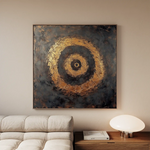 Abstract 948 Canvas Art 60 x 60 cm / Black