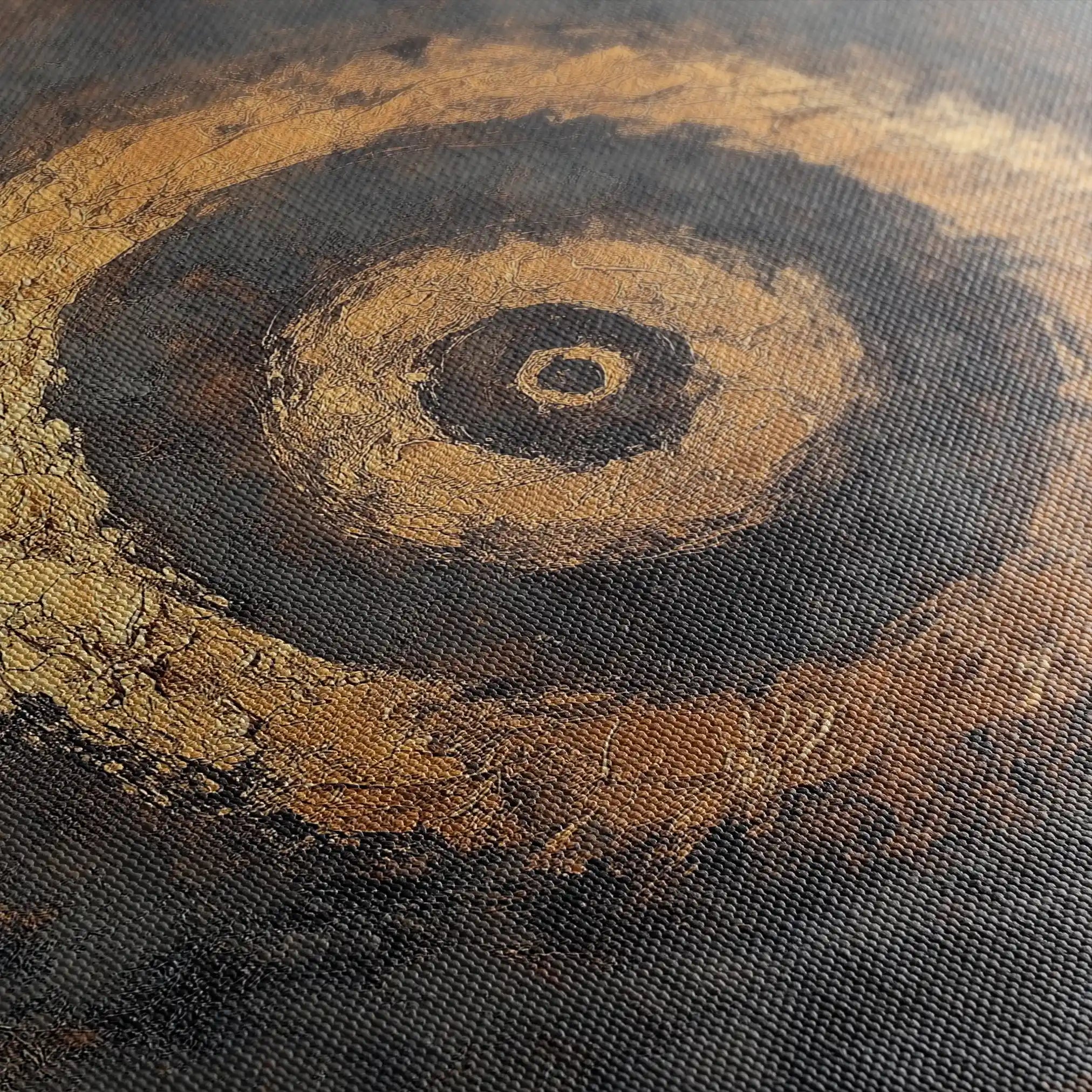 Abstract 948 Canvas Art 60 x 60 cm / Black