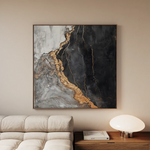 Abstract 949 Canvas Art 60 x 60 cm / Black